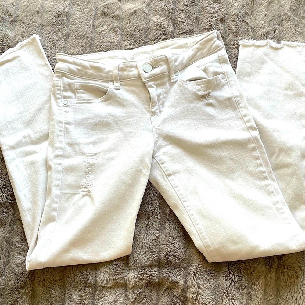 💕2 for $9 💕 | UNIQLO Skinny Tapered Mid-rise White Jeans | XS | NWOT